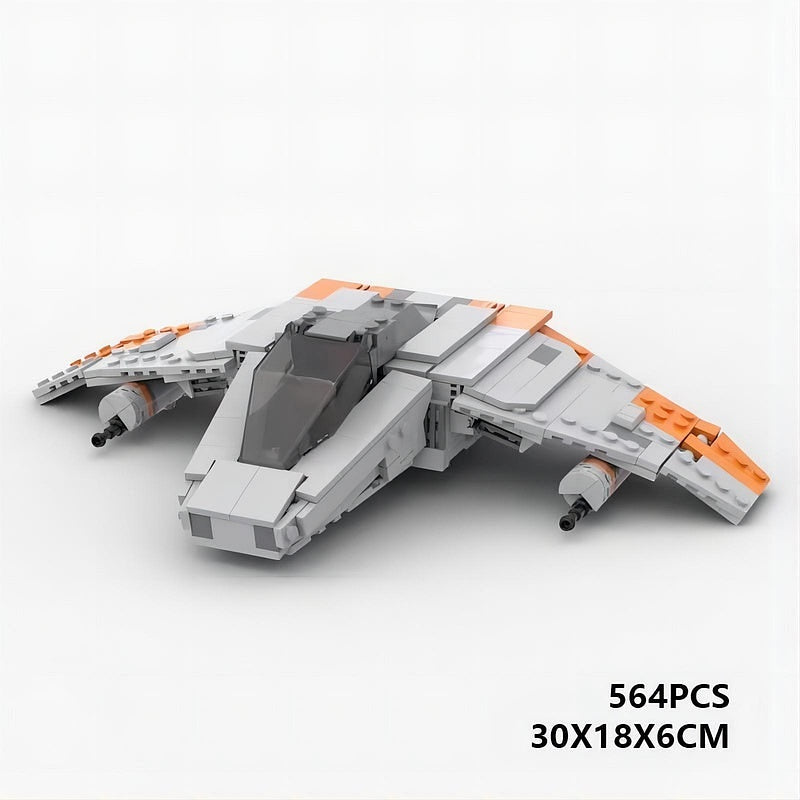 Galactic Resistance Starfighter MOC Spaceship Building Kit | Sci-Fi Fighter - 5