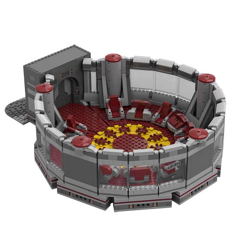 Galactic Sci-Fi High Council Chamber Building Kit | LEGO-Compatible MOC - 1