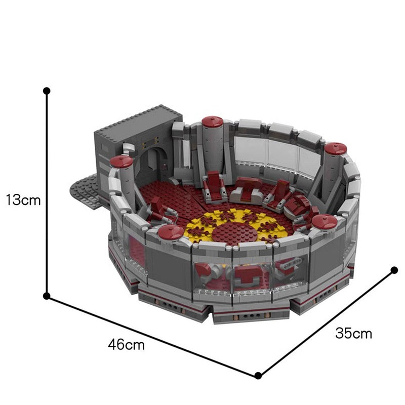 Galactic Sci-Fi High Council Chamber Building Kit | LEGO-Compatible MOC - 3