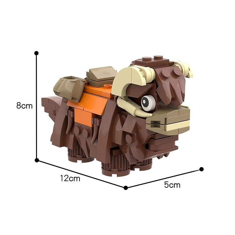 Galactic Shaggy Horned Desert Beast Building Kit | LEGO-Compatible MOC - 3