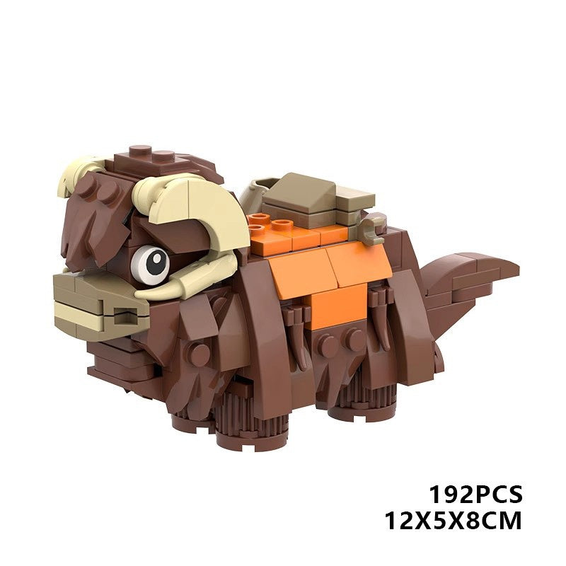 Galactic Shaggy Horned Desert Beast Building Kit | LEGO-Compatible MOC - 5