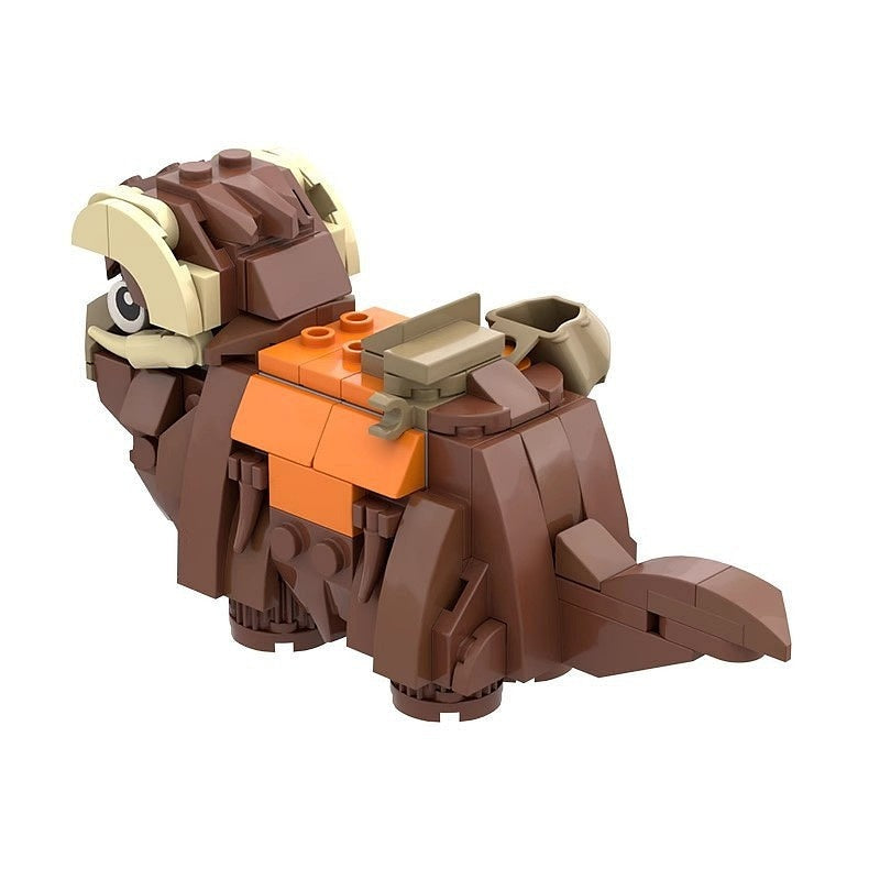 Galactic Shaggy Horned Desert Beast MOC Building Kit | Alien Creature Model - 4