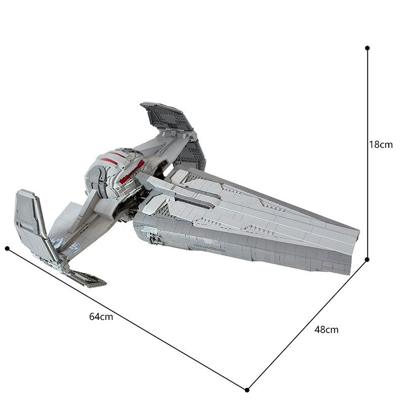 Galactic Stealth Infiltrator Space Transport Building Kit | LEGO-Compatible MOC - 4
