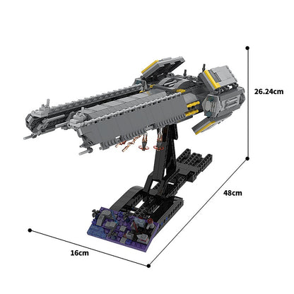 Galactic Super Destroyer Space Capital Ship Building Kit | LEGO-Compatible MOC - 7