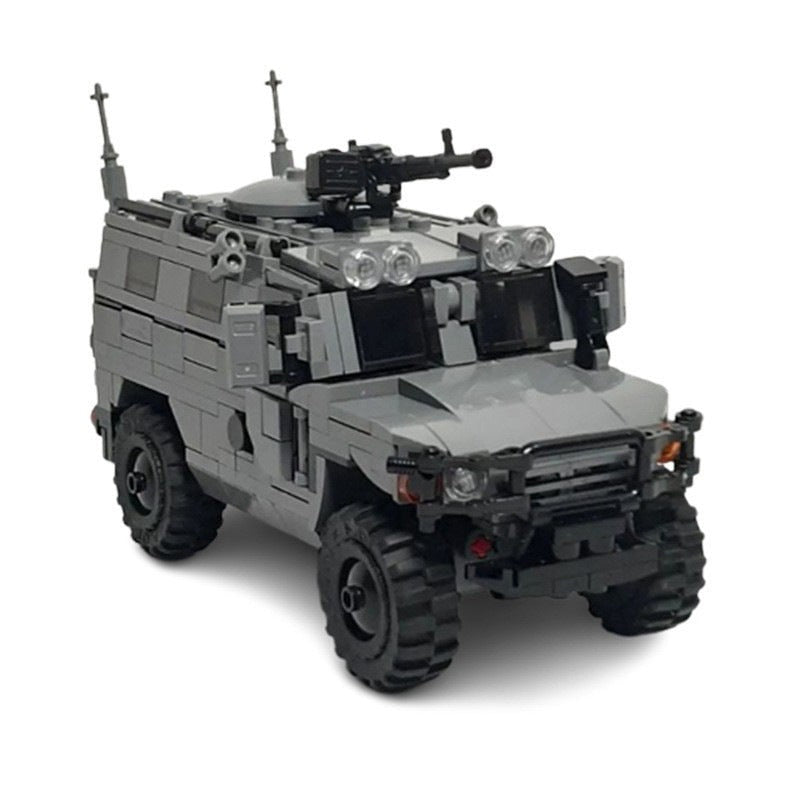 GAZ Tigr Armored Vehicle MOC Building Kit | Tactical Military Model - 3