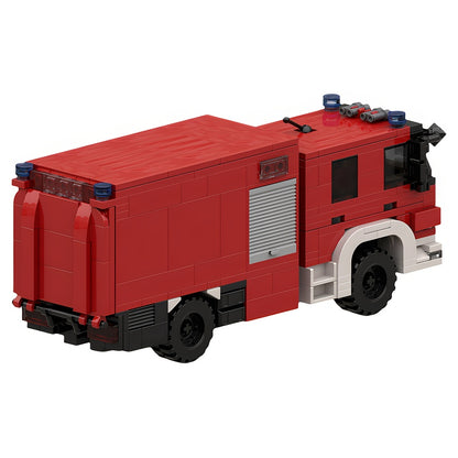 German Fire Logistics Truck MOC Building Kit - 4