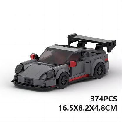 German GT3 Racing Sports Car Building Kit | 8-Stud LEGO-Compatible MOC - 7