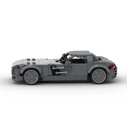 German Gullwing V8 Hybrid Supercar Building Kit | LEGO-Compatible MOC - 3