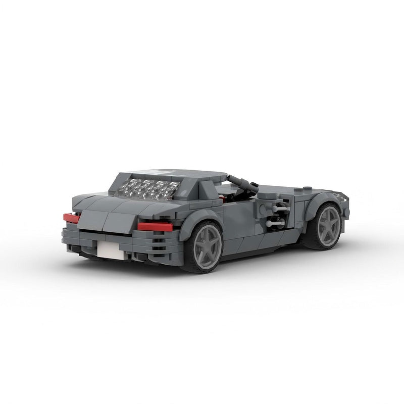 German Gullwing V8 Hybrid Supercar Building Kit | LEGO-Compatible MOC - 4