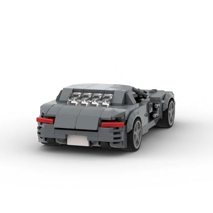 German Gullwing V8 Hybrid Supercar Building Kit | LEGO-Compatible MOC - 5