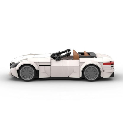 German Luxury Convertible V8 Hybrid Roadster Building Kit | LEGO-Compatible MOC - 3