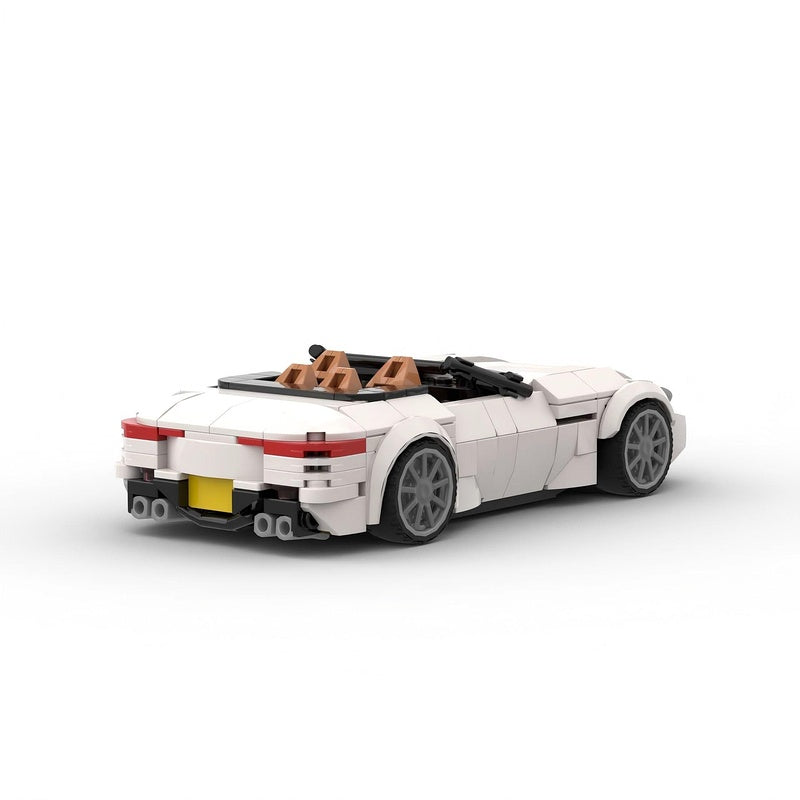 German Luxury Convertible V8 Hybrid Roadster Building Kit | LEGO-Compatible MOC - 4