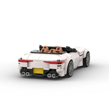 German Luxury Convertible V8 Hybrid Roadster Building Kit | LEGO-Compatible MOC - 5