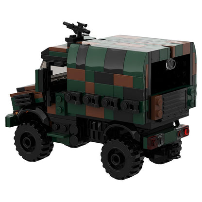 German U1300 Military 4x4 Utility Truck MOC Building Kit - 2