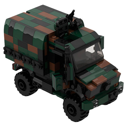 German U1300 Military 4x4 Utility Truck MOC Building Kit - 3