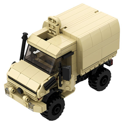 German U4000 Sand Military 4x4 Utility Truck MOC Building Kit - 3