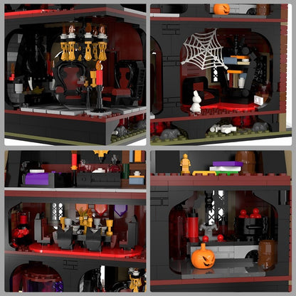 Ghost Manor MOC Building Kit | Haunted Mansion Architecture Model - 3