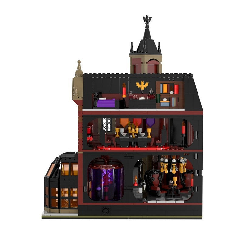 Ghost Manor MOC Building Kit | Haunted Mansion Architecture Model - 5