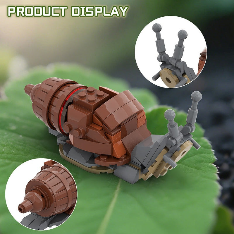 Giant African Snail MOC Building Kit | Realistic Snail Model - 3