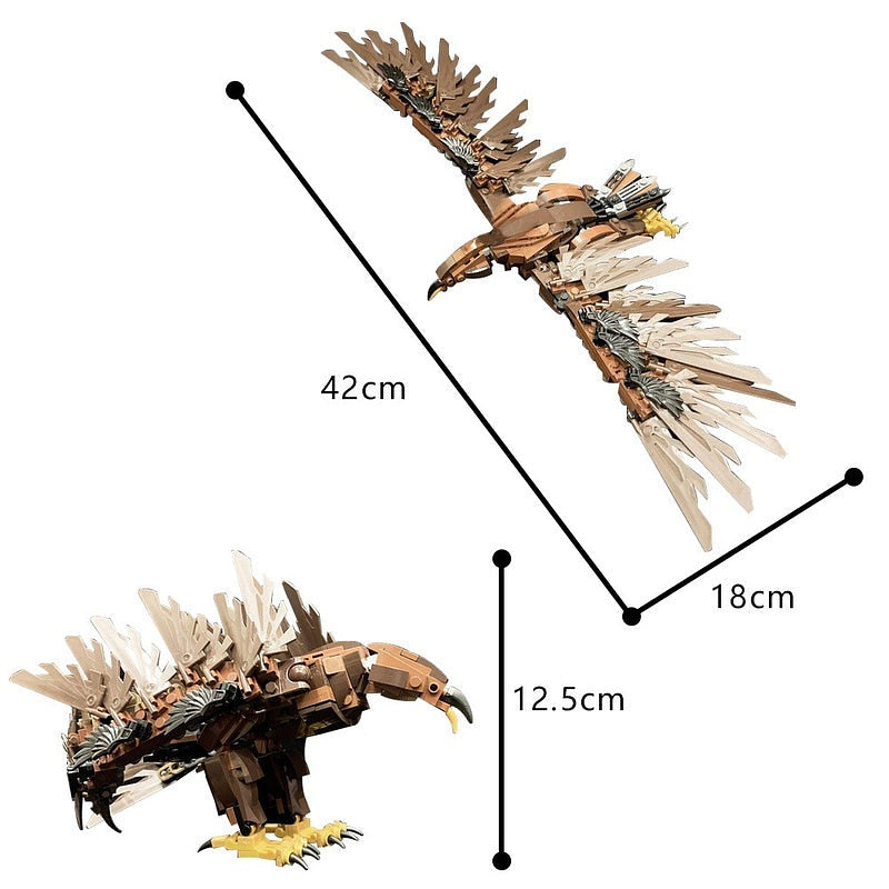 Giant Fantasy Eagle MOC Building Kit | Mythical Sky Guardian Model Set - 4