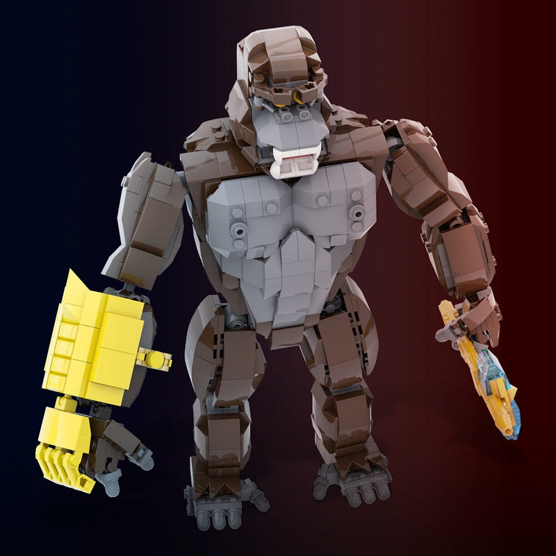 Giant Gorilla MOC Building Kit | Movable Animal Display Model - 4