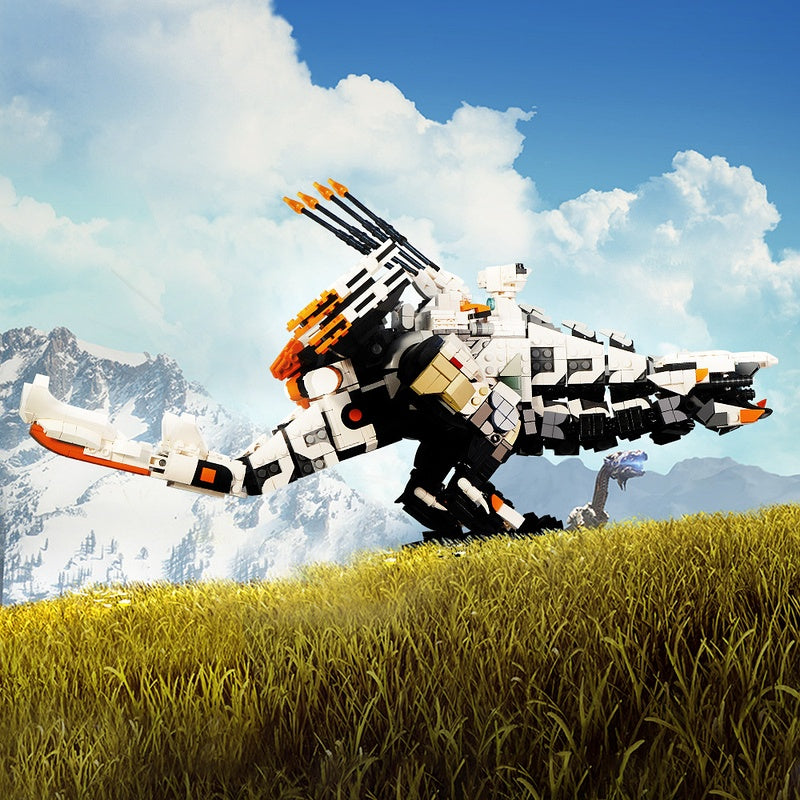 Giant Mechanical Thunder Beast Dinosaur Mech Building Kit | LEGO-Compatible MOC - 1