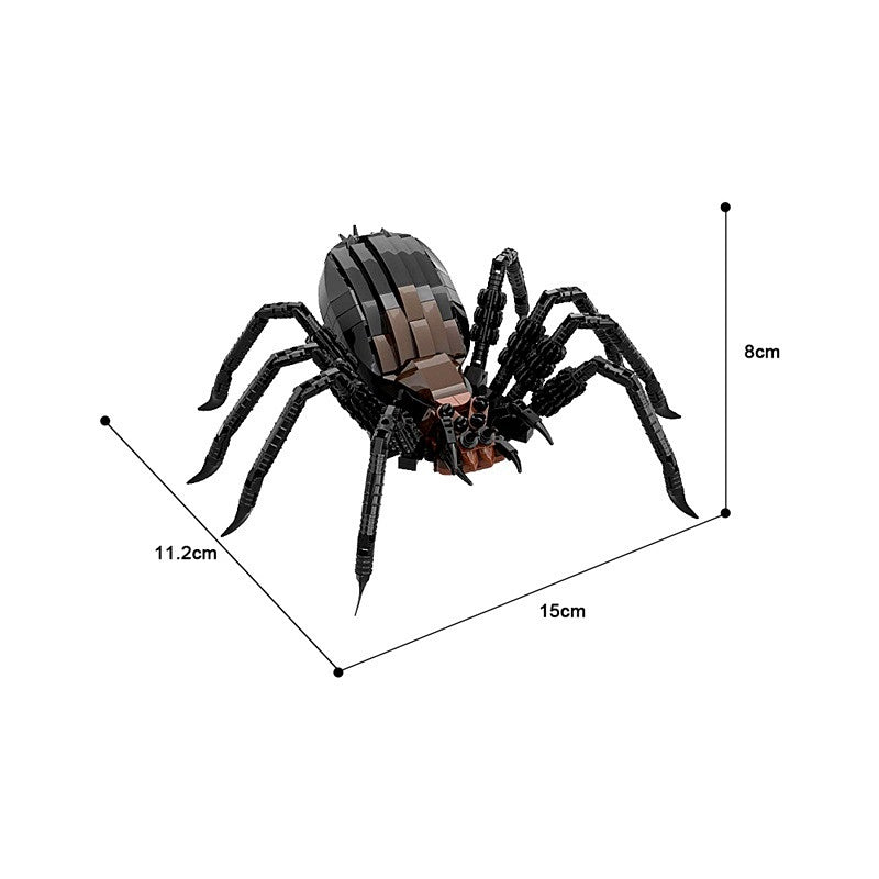 Giant Shadow Spider Dark Lair Building Kit | LEGO-Compatible MOC - 4