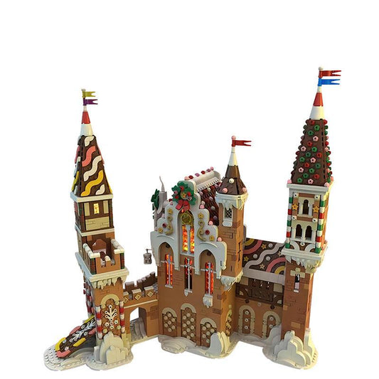 Gingerbread Castle Building Kit | LEGO-Compatible MOC - 1