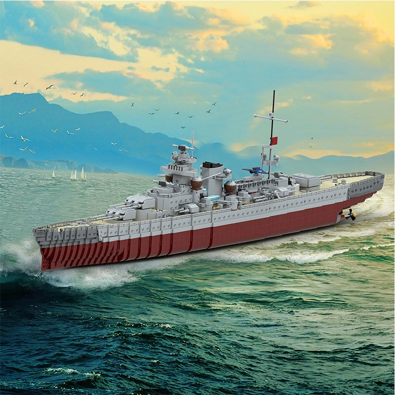 Gneisenau Battleship MOC Building Kit | Historic Warship Model - 9