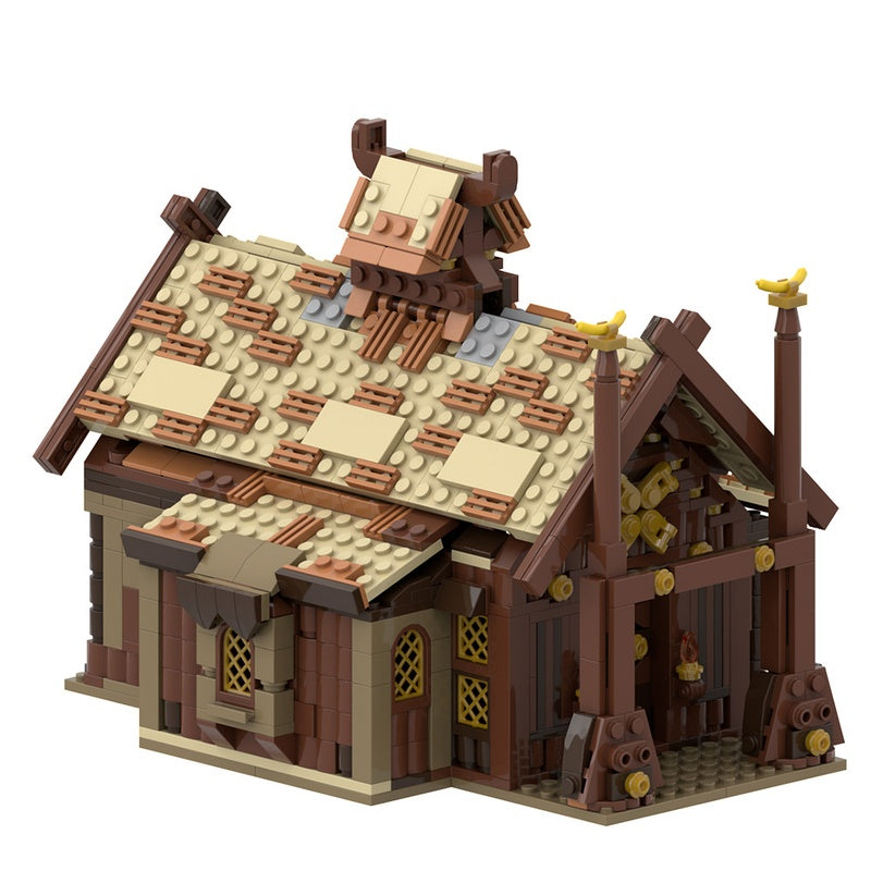 Golden Hall of the Horse Lords Building Kit | LEGO-Compatible MOC - 5