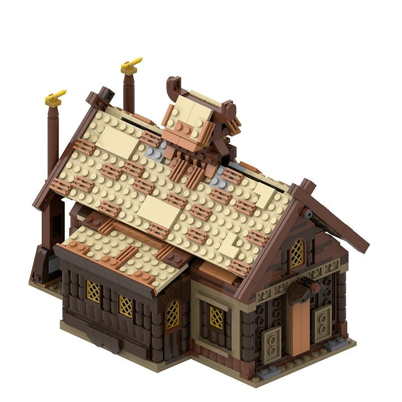 Golden Hall of the Horse Lords MOC Building Kit | Fantasy Architecture - 2