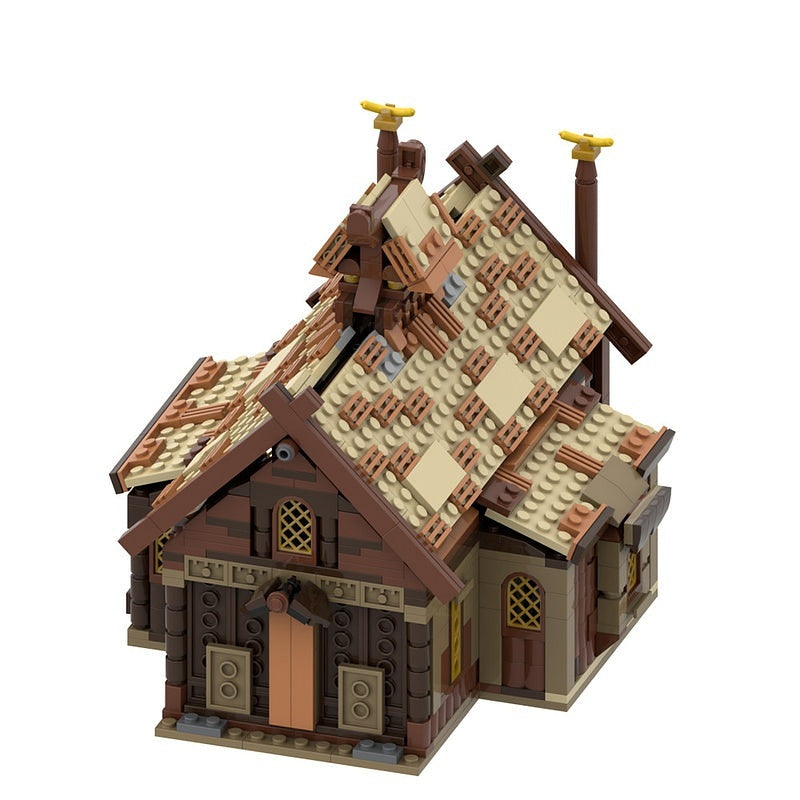 Golden Hall of the Horse Lords MOC Building Kit | Fantasy Architecture - 3