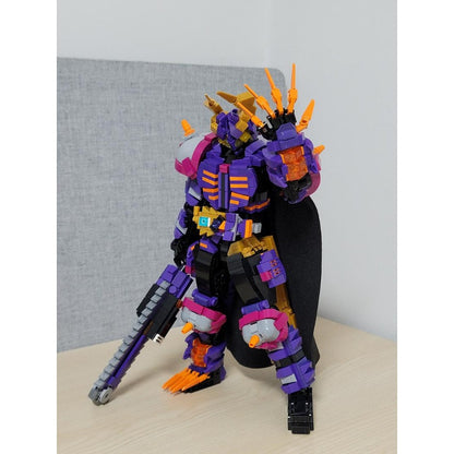 Golden-Horn Zombie Warrior MOC Building Kit | Armored Figure Model - 2