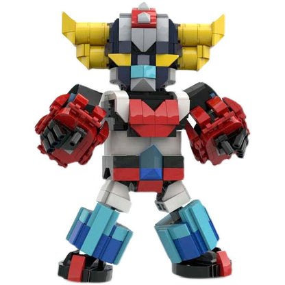 Golden Retro Mecha Robot MOC Character Building Kit - 3