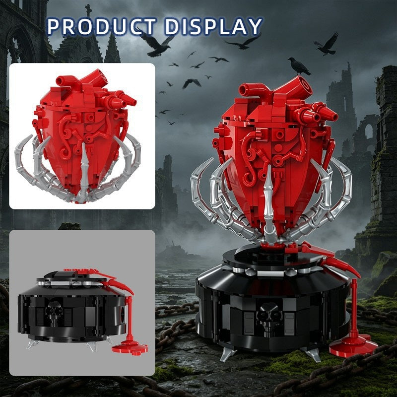 Gothic Anatomical Heart MOC Building Kit | Dark Horror Display Model - 2