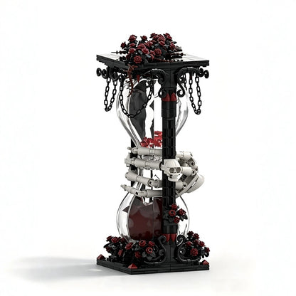 Gothic Blood Rose Hourglass MOC Building Kit | Fantasy Display Model - 2