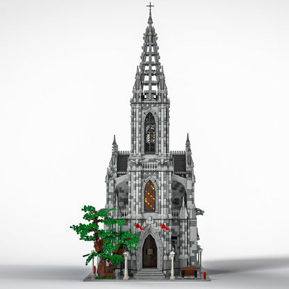 Gothic Cathedral MOC Building Kit | Large Scale Architecture Model - 3