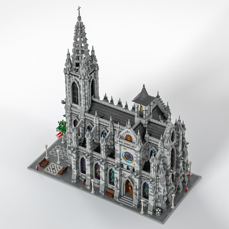 Gothic Cathedral MOC Building Kit | Large Scale Architecture Model - 4