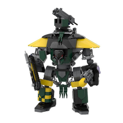 Gothic Heavy Combat Walker MOC Mecha Building Kit | Grimdark Robot Model - 5