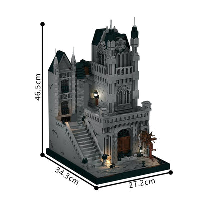 Gothic Plague City Diorama Haunted Victorian Street Building Kit | Compatible MOC - 5