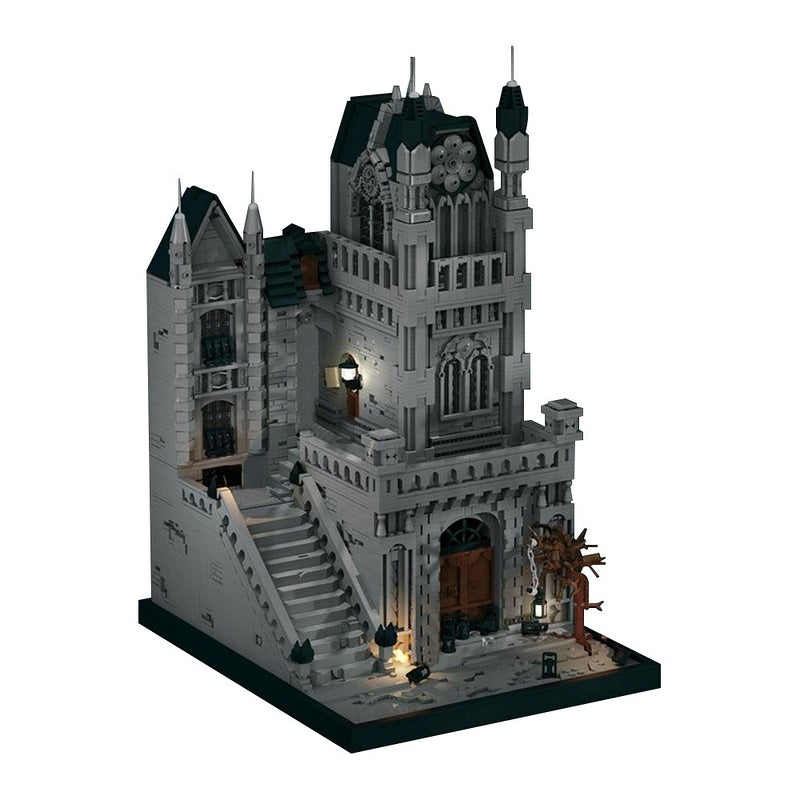 Gothic Plague City Diorama Haunted Victorian Street Building Kit | LEGO-Compatible MOC - 2