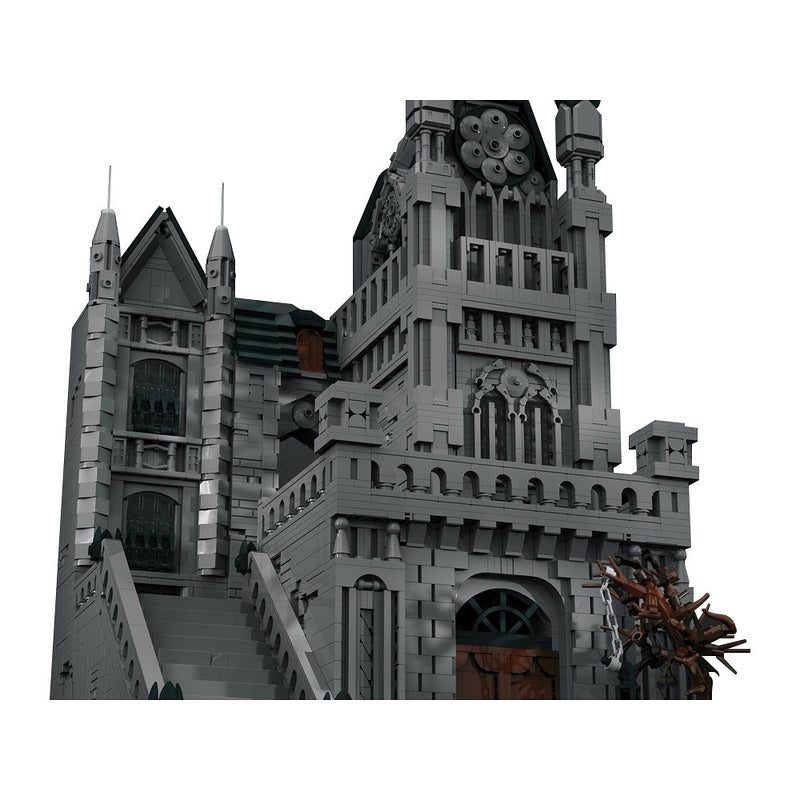 Gothic Plague City Diorama Haunted Victorian Street Building Kit | LEGO-Compatible MOC - 4