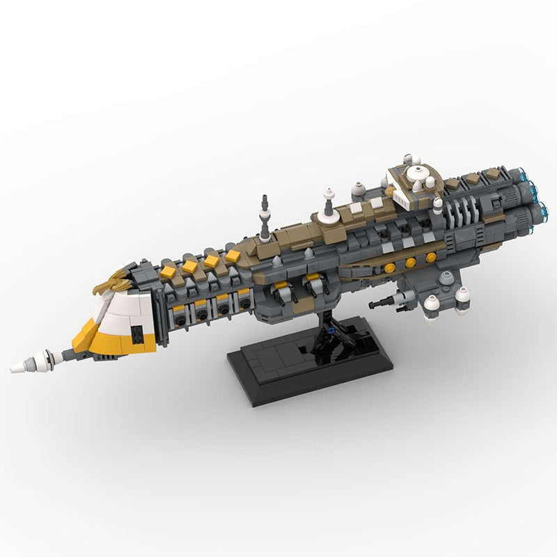 Gothic Space Cruiser Building Kit | LEGO-Compatible Grimdark MOC - 1