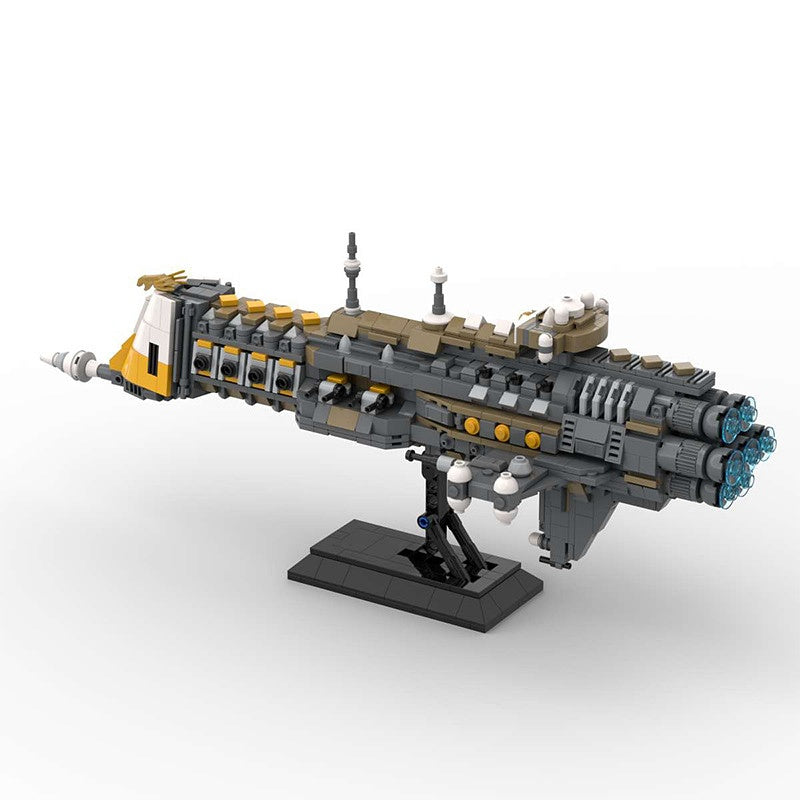 Gothic Space Cruiser Building Kit | LEGO-Compatible Grimdark MOC - 4