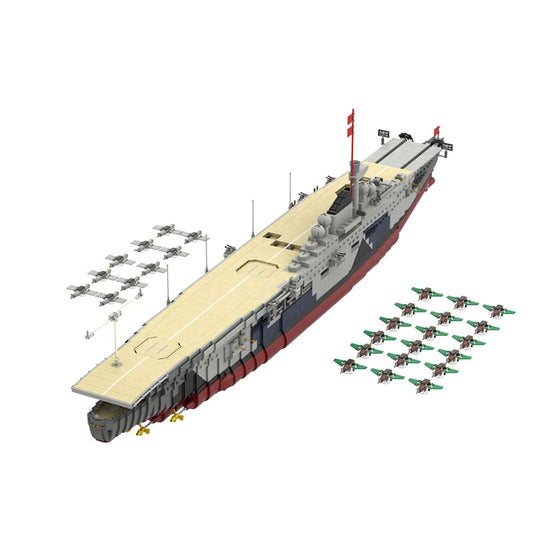 Graf Zeppelin Fleet Aircraft Carrier Building Kit | LEGO-Compatible MOC - 1