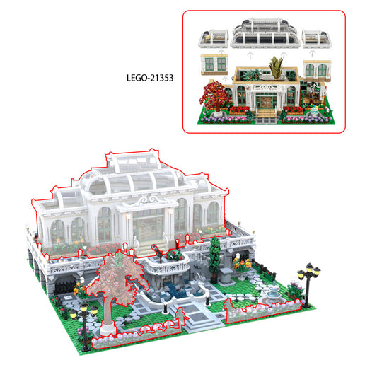 grand botanic palace garden building set | moc-201703 - 5