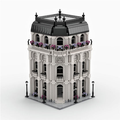 Grand Corner Residence MOC Modular Architecture Building Kit - 3