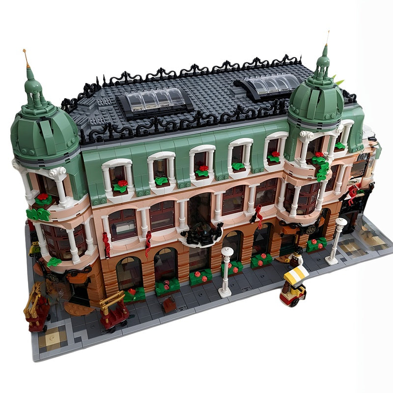 Grand Twin-Dome Boutique Hotel MOC Building Kit - 1