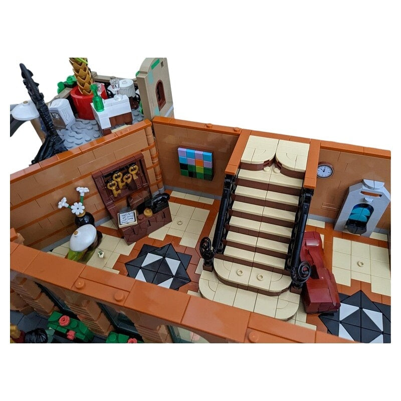 Grand Twin-Dome Boutique Hotel MOC Building Kit - 4