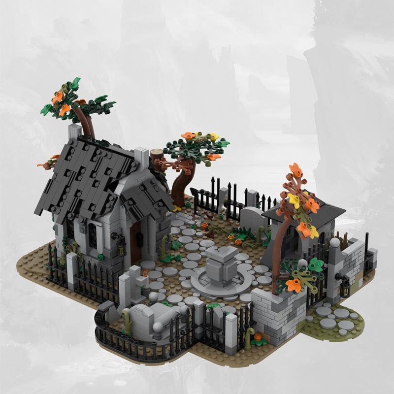 Graveyard Building Kit | LEGO-Compatible MOC - 2